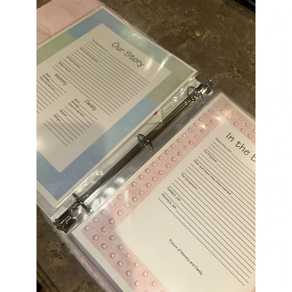 Pink Lamb Baby Memory Book Girl‎ Plush Cover 3-Ring Binder Keepsake Album New